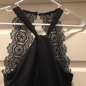 Black Lace Romper